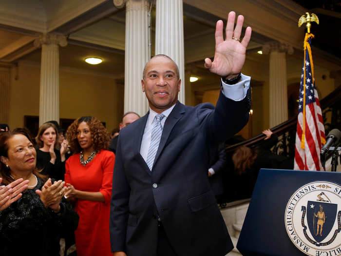 Former Massachusetts Gov. Deval Patrick threw his support behind Biden on March 6.