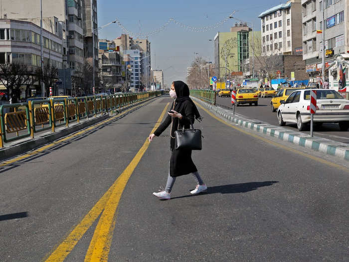 And the streets of Tehran, the country