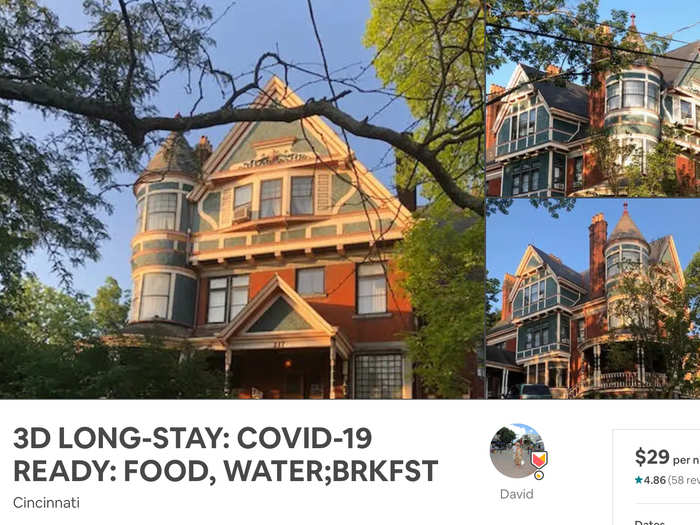 Though Ohio is one of just a few remaining states without a confirmed COVID-19 case as of Monday, this house has all the food, water, and breakfast you need.