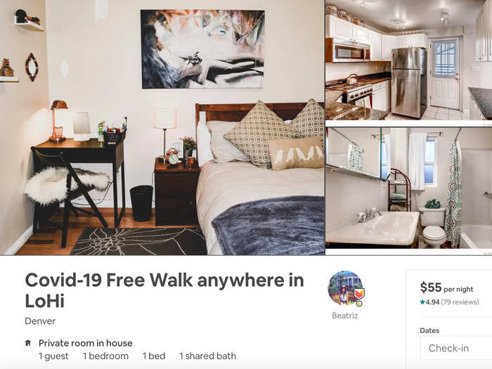 Walk around a populous city like Denver at your own discretion, but this apartment is allegedly free of COVID-19.