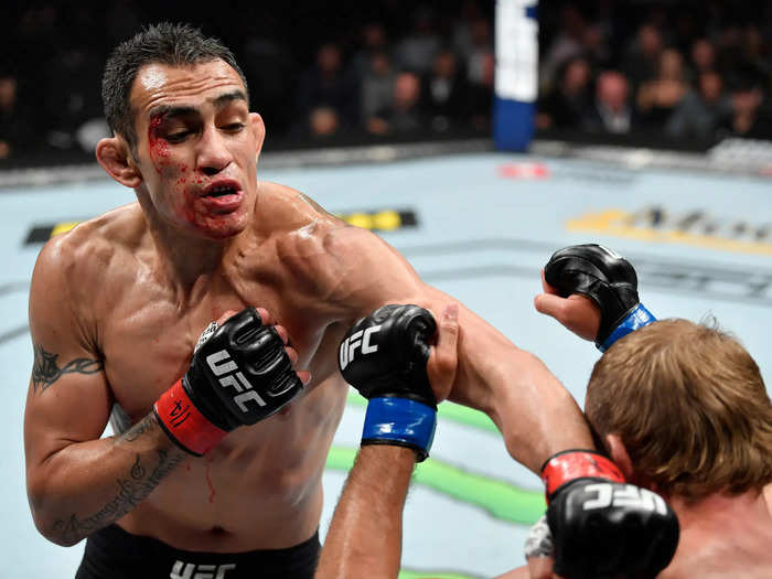 6: Tony Ferguson — 25 wins (12 KOs, 8 subs, 5 decisions) against 3 losses (1 sub and 2 decisions).