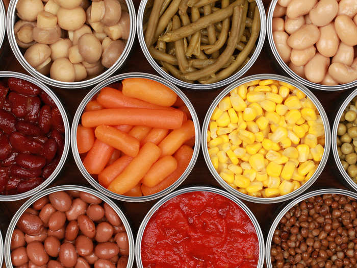 Use fresh foods before turning to non-perishable items like canned vegetables and soups.