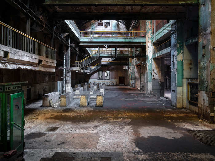 With multiple stairs and walking paths, you could easily get lost exploring the power station.