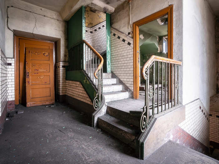 Spread throughout the facility are multiple major architectural highlights, like this beautiful staircase.