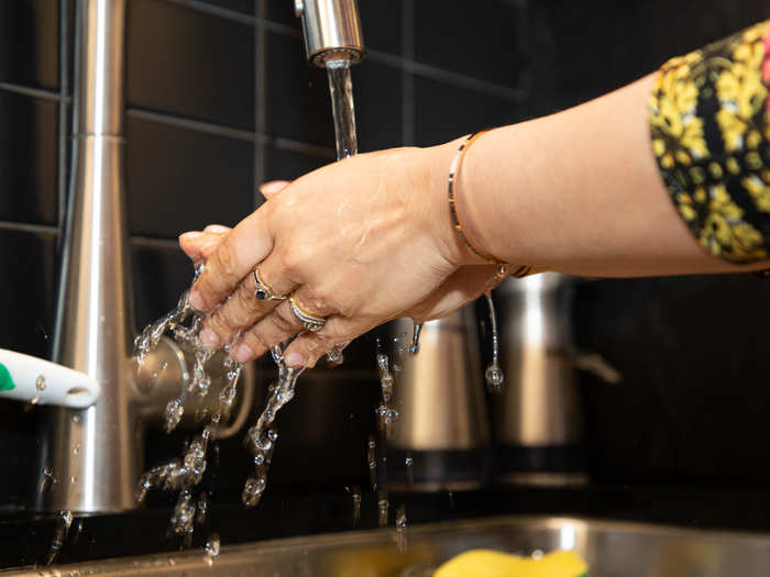 Wash your hands for 20 seconds or more with quality hand soap.