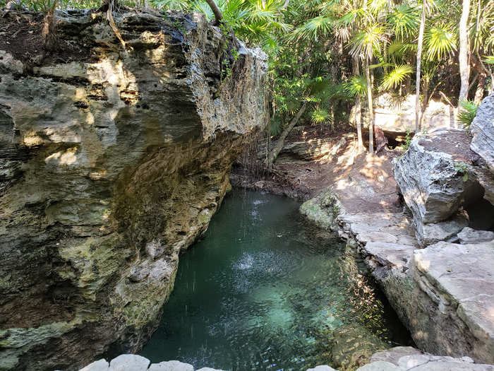 The spa is built around a natural, fresh-water cenote (underwater sinkhole found throughout the coast). I took a refreshing dip after my massage.