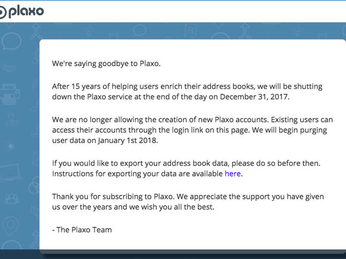 After several lawsuits from music associations eventually shut down Napster, Parker went on to found a social-networking site called Plaxo. He was ousted two years later. (Plaxo shut down in 2017.)