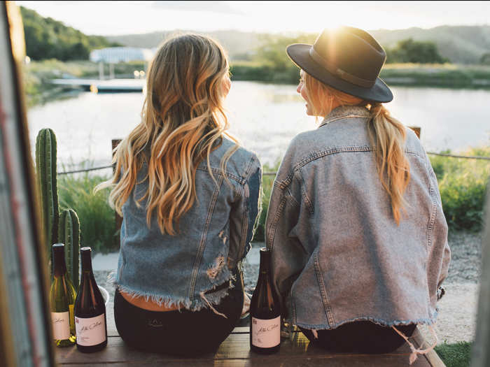 Guests can hike through the surrounding 130-acre property, book a vineyard tour, or simply relax at the campsite while drinking organically grown Rhône-style wines.