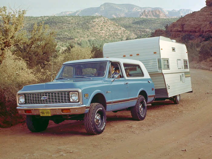 General Motors first rolled out the pickup-based Chevrolet Blazer in 1969 to compete with other big, boxy SUVs like the International Harvester Scout and Ford Bronco.