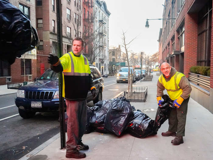 12. Neither can sanitation workers, who pick up trash.