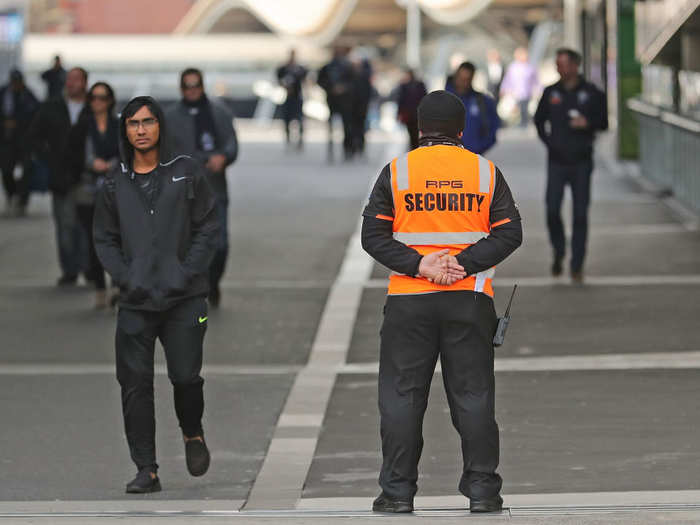 4. Security workers