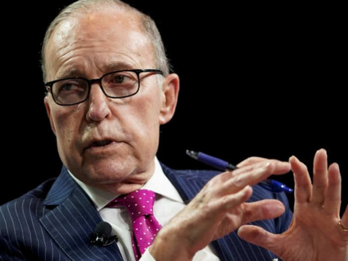 Larry Kudlow urged Americans to "stay at work," claiming the coronavirus "looks relatively contained."