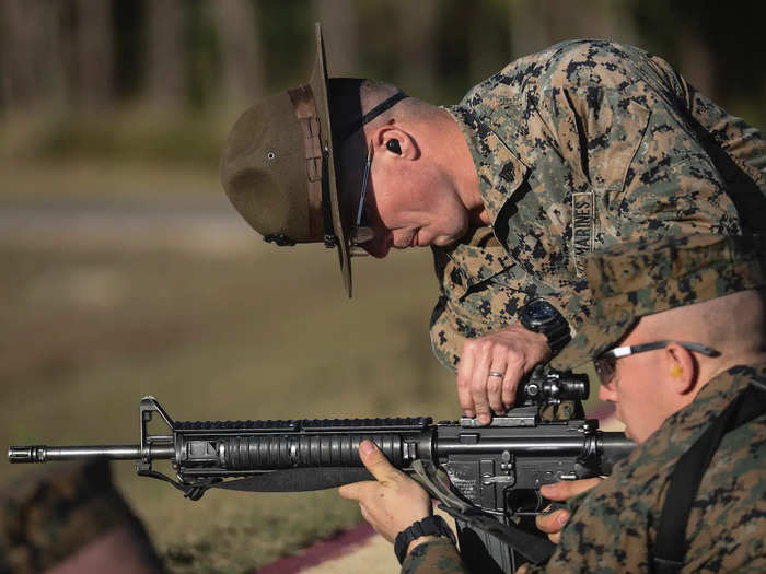 Aside from teaching marksmanship techniques, PMIs also stress to recruits the importance the Marine Corps places on marksmanship.