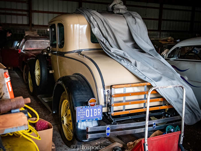 He also purchased a second storage unit and built walls inside of the building to protect the vehicles from prying eyes and the weather.