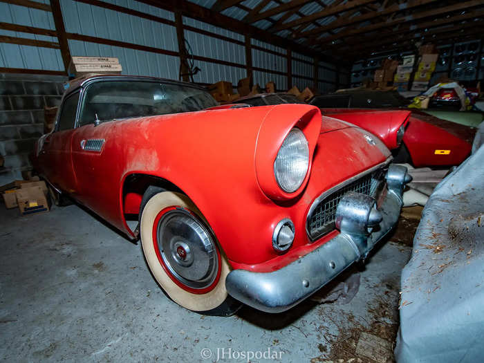 The vehicle in the best condition is the 1955 Ford Thunderbird.