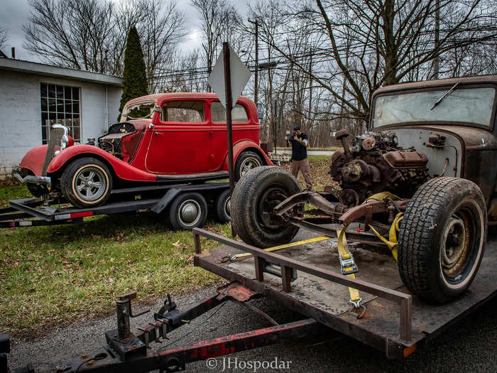 He plans on documenting the restoration of these two vehicles on his YouTube channel, along with releasing a video every Sunday for the next approximately two months about the barn find collection.