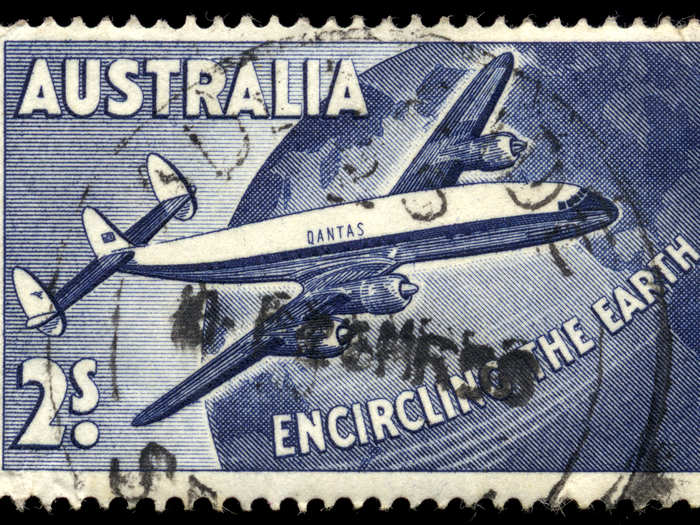 As aircraft technology advanced following the war, routes grew longer and a flight from Sydney to San Francisco, for example, could be flown with only two stops in Fiji and Hawaii on aircraft such as the Lockheed Constellation...