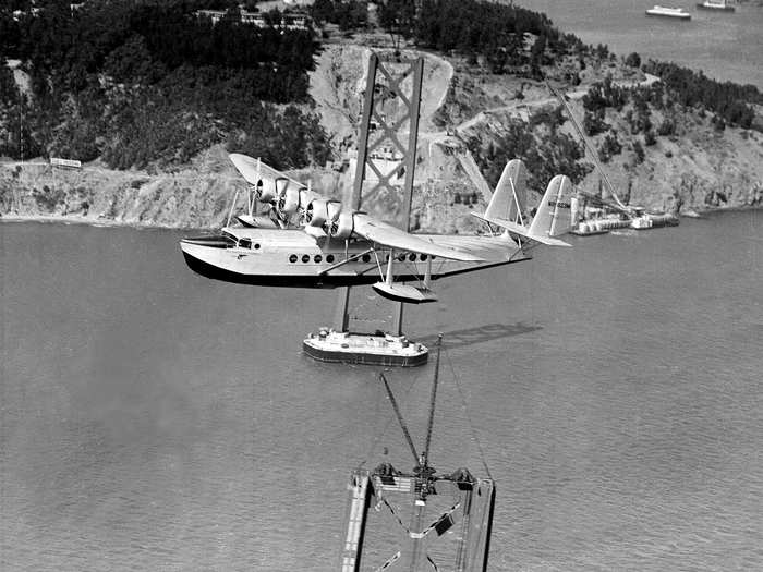 Pan Am scouting the first transpacific route, flying from San Francisco to Honolulu in 1935.