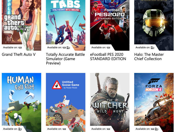 Or play some of the best new games with the huge instant library of Xbox Game Pass.