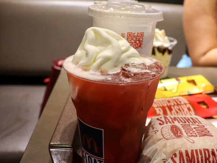 The Lychee Sakura Float, on the other hand, was disgustingly saccharine.