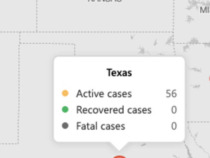 That includes the total number of active, recovered, and fatal cases.