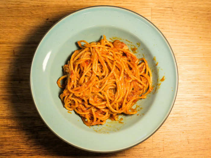 Step 11: Pasta, meet plate. Plate, meet palate.