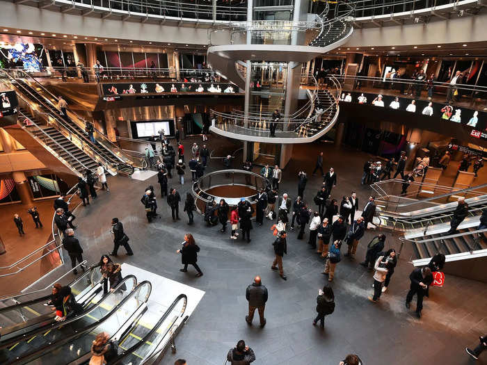 BEFORE: Fulton Center, in lower Manhattan, is another one of New York