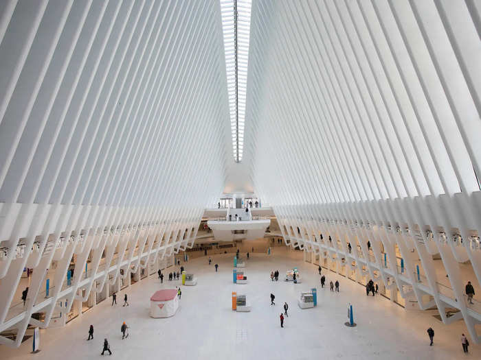 AFTER: The Oculus, although not deserted, appears far less busy on March 16.