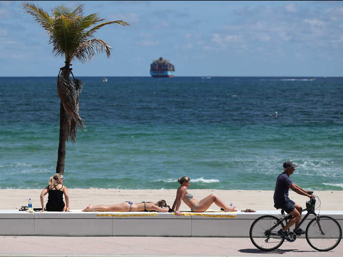 The regulations were made in conjunction with Fort Lauderdale city officials, who also closed a section of Fort Lauderdale Beach, enforced a curfew, and limited crowds in stores and restaurants.