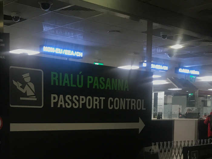 Upon arrival at Dublin Airport, I found no lines at passport control — though I have almost never seen them during my late-night journeys home.