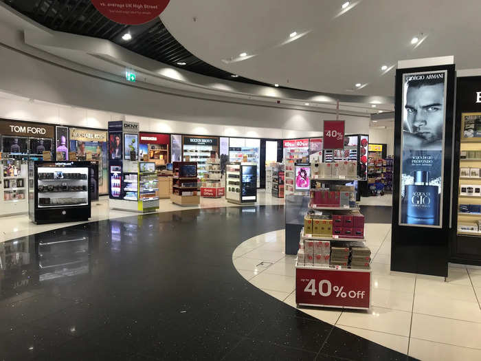 The duty free section was practically empty, and I saw far more airport staff members then I did other travellers.