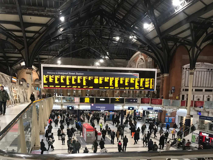 I chose a late flight — at 10 p.m. — so I could work a full day and also avoid rush-hour crowds. London