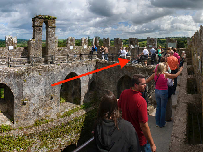 The Blarney Stone is the castle