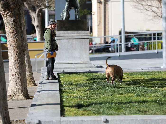 People will still be allowed to go out for a walk, a run, a hike, or to let their pet go to the bathroom, as long as they keep 6 feet between themselves and others.