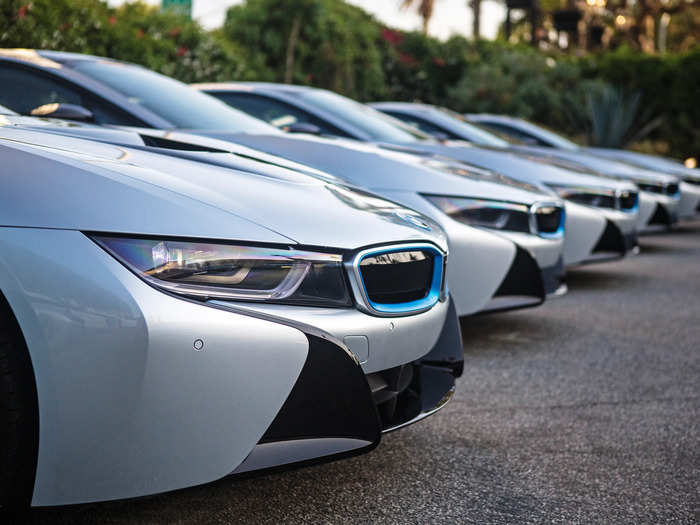 The i8 also had an almost entirely closed kidney grille, since there