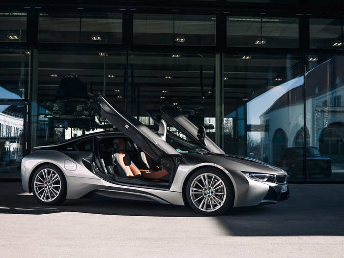 The production i8 sported butterfly doors …