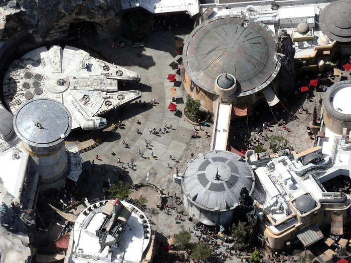 BEFORE: The Star Wars-themed section of Hollywood Studios was still busy on March 15.