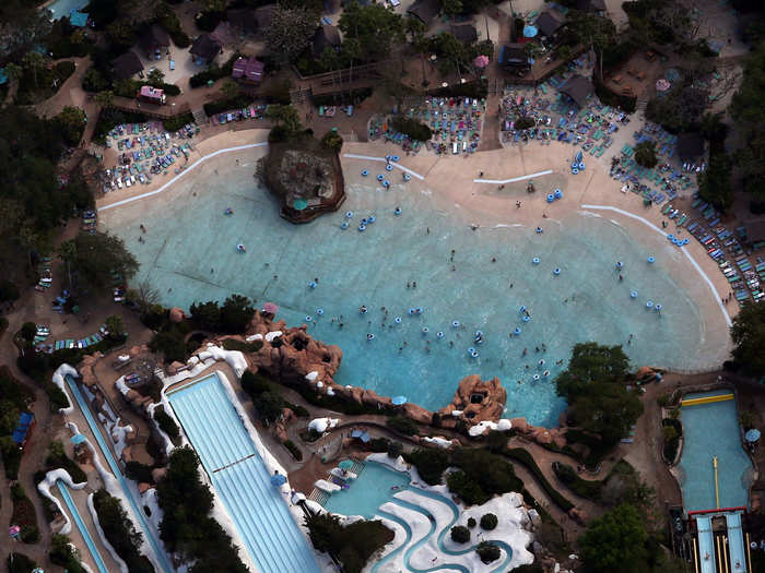 BEFORE: On March 15, people were swimming and enjoying Disney World