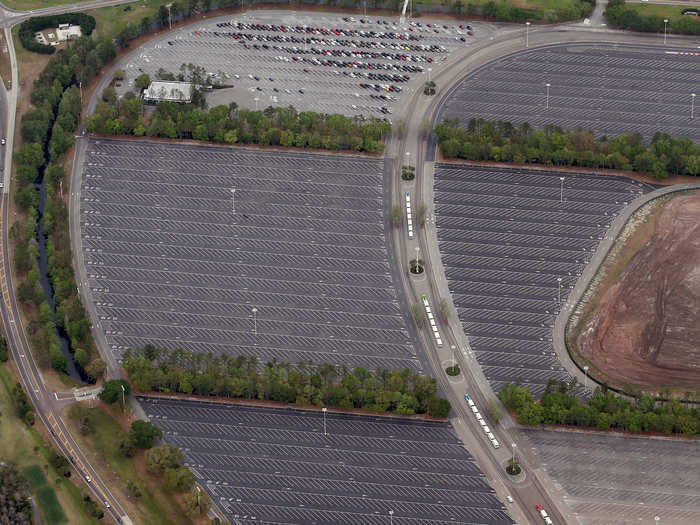 AFTER: By March 16, the Magic Kingdom theme park was nearly empty.