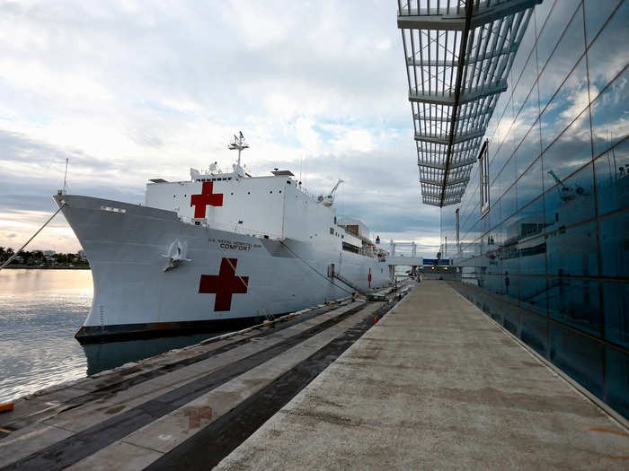 Mobilizing hospital ships.