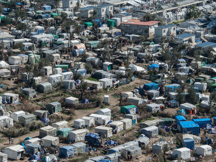 In Greece, the Moria camp in the island of Lesbos has a capacity to accommodate around 3,000 people, but currently it is home to around 20,000 people.