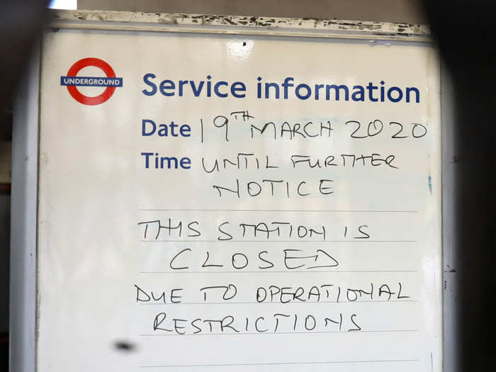 40 London Underground stations closed across the city