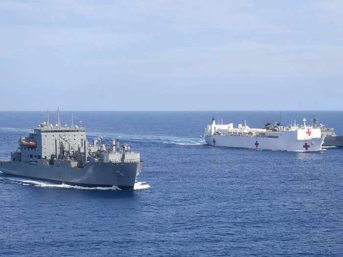 However, the USNS Comfort has seen more than just civilian humanitarian aid trips.