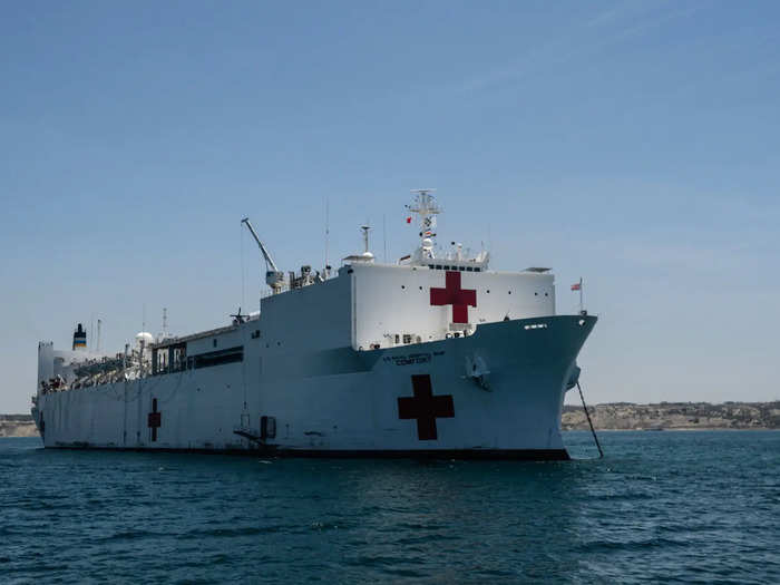 The ship saw around 750 patients per day in Colombia.