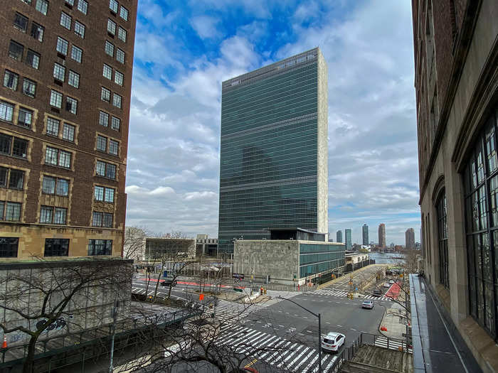 General view of the United Nations Headquarters during the outbreak of coronavirus disease (COVID-19), in New York City, New York, U.S., March 17, 2020.