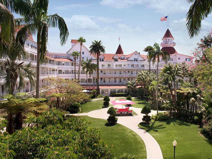 Hotel Del Coronado in San Diego, which was the inspiration for Walt Disney World