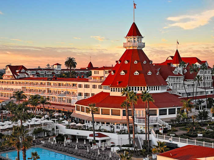 Hotel Del Coronado in San Diego, which was the inspiration for Walt Disney World