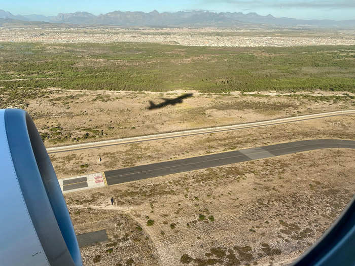 Right on time, we pushed back, taxied to the runway, and took off. I guess that with all of the canceled flights, airport congestion wasn