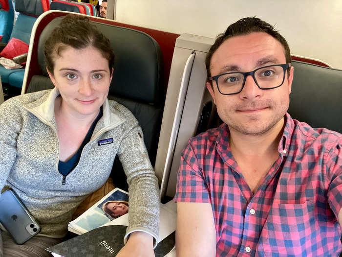 Here we are, two sanitized seats later, anxious to take off and get on our way home.