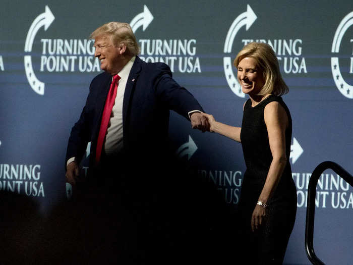 Around that time, the Washington Post, called her "Trump before Trump" and pointed out the parallels between Ingraham and the president. Both were wealthy, based on the East Coast, and yet both said they spoke for the "heartland."